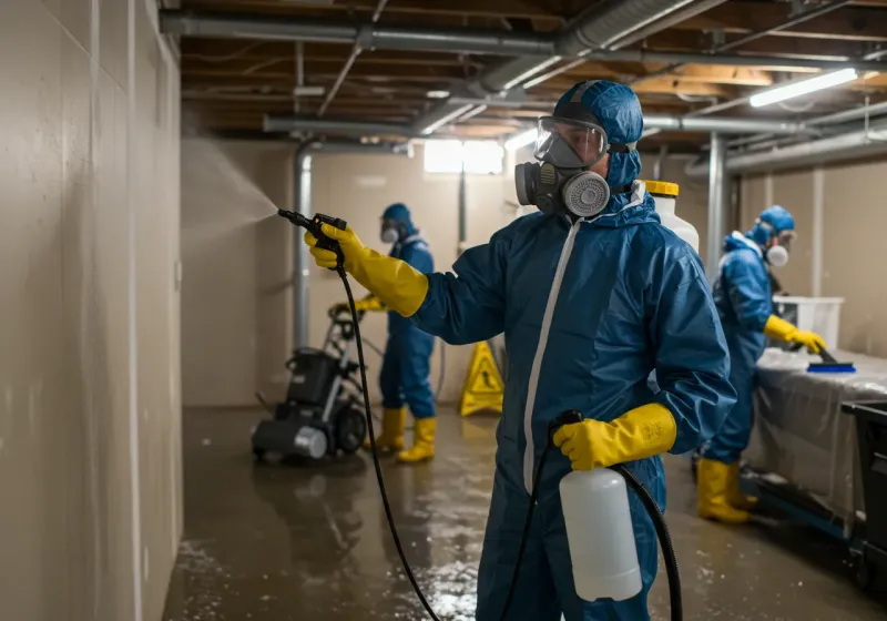 Basement Sanitization and Antimicrobial Treatment process in Staples, MN